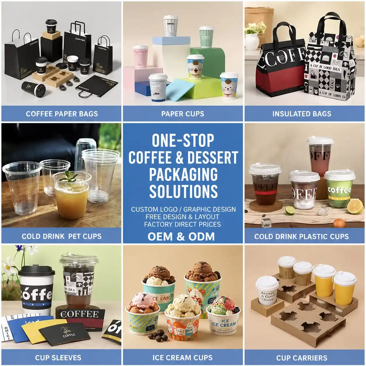 GLY PACKAGING Coffee Cups Collection