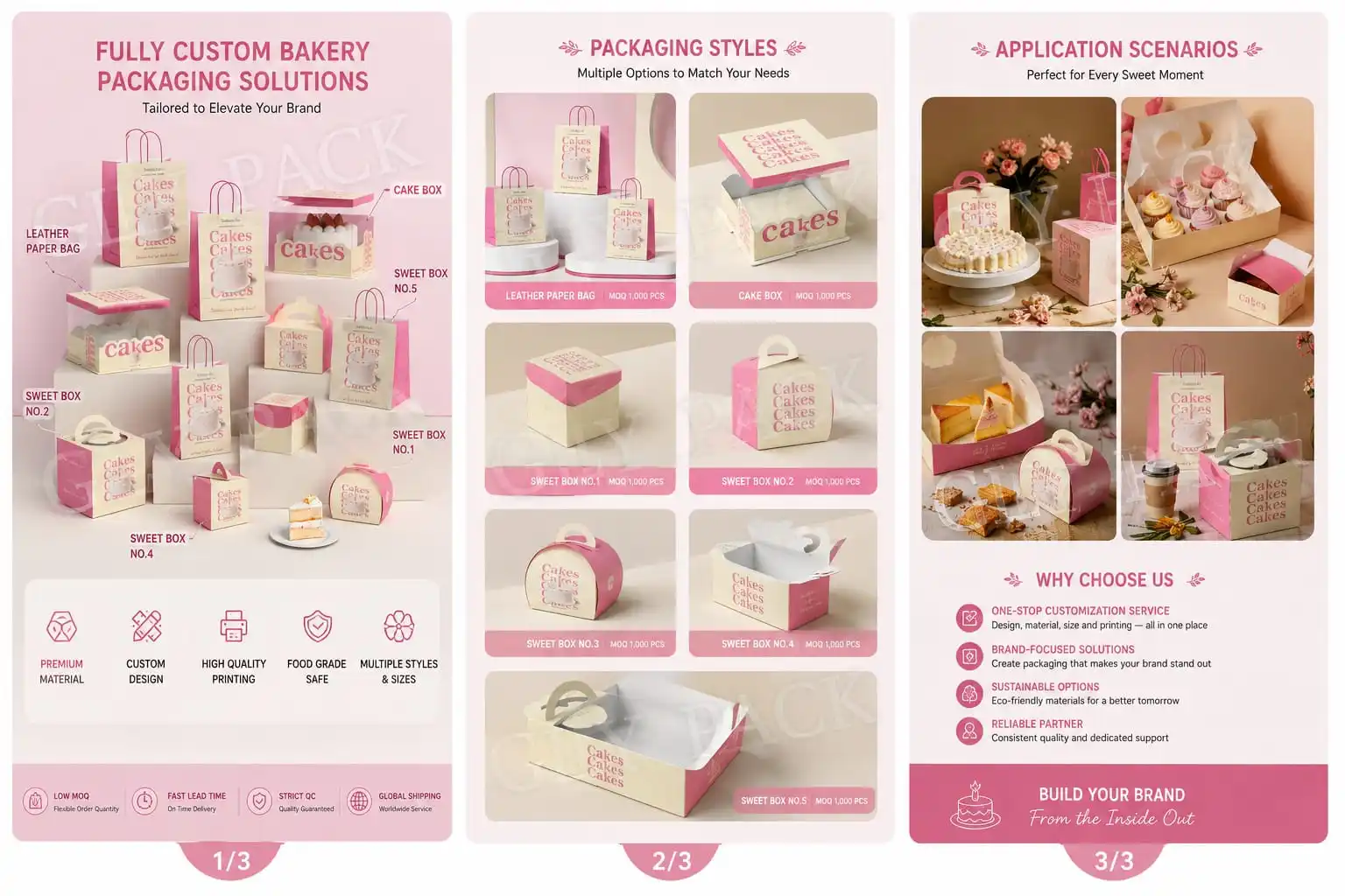 Restaurant and fast food packaging