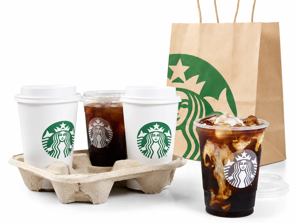 Assorted custom printed paper cups for campaign packaging