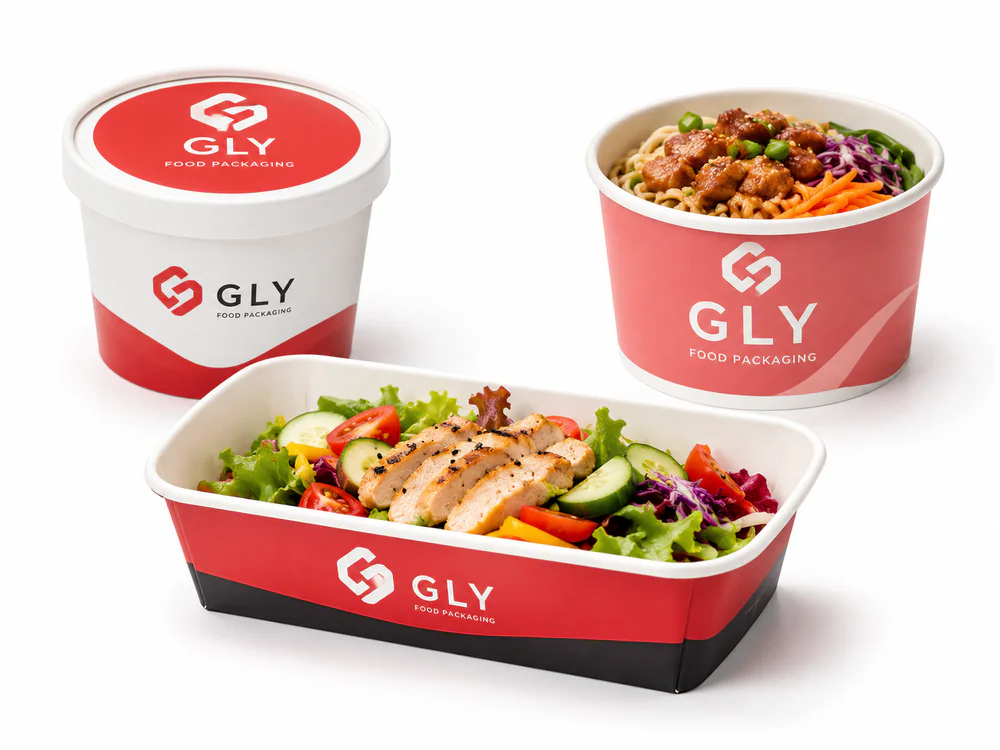 Custom compartment takeaway boxes for tacos and sides