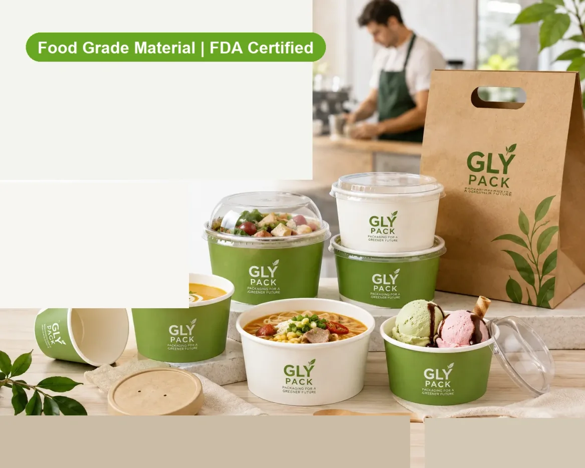 paper bowls and takeaway containers for Microwave Safe Logos and Packaging Materials Explained